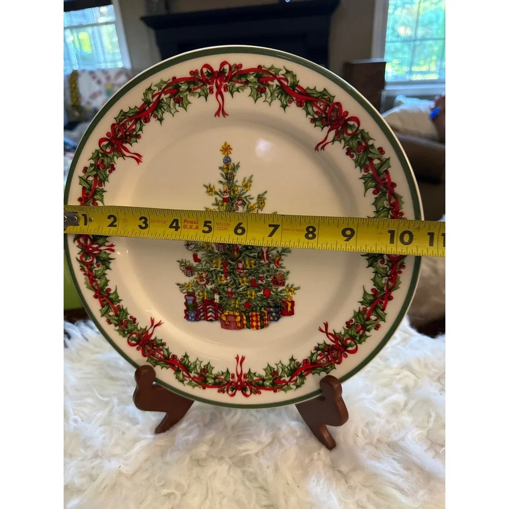 Christopher Radko Traditions Holiday Celebrations Christmas Tree Dinner Plate